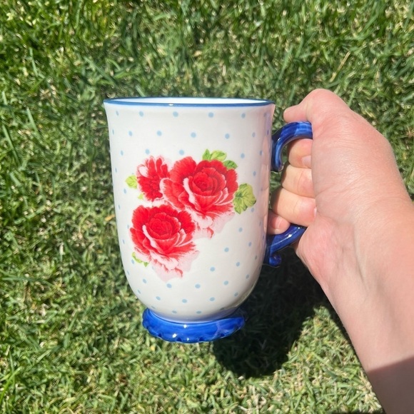 The Pioneer Woman Heritage Floral Latte Mug Vintage Inspired 18 oz Coffee Tea - Picture 9 of 9